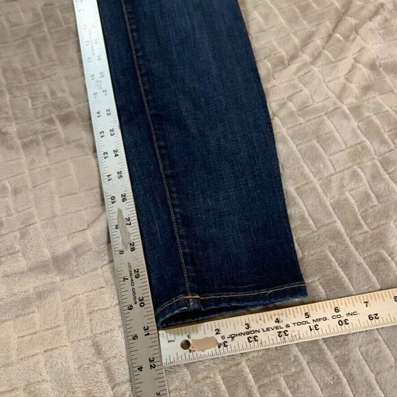 J Brand Womens 28 Denim Jeans Blue Skinny Dark Wash Low Rise Stretch - Picture 9 of 13